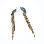 gynaikeia-kremasta-skoulaikia-me-xrysh-vash-kai-mple-petres stainless steel golden blue crystals jewelry earrings