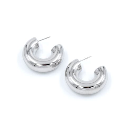 gynaikeia-skoularikia-krikoi-asimi-apo-atsali-half silver stainless steel jewelry earrings