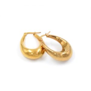 gynaikeia-skoularikia-krikoi-xrysoi-apo-atsali-me-sxima-dakry golden jewelry stainless steel earrings