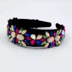 gynaikeia-steka-mallion-me-polyxroma-krystalla-se-sxima-louloudion hairband accessories black flowers crystal