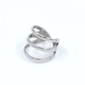 gynaikeio-daxtilidi-asimi-atsali-triplo-sxedio silver stainless steel ring jewelry