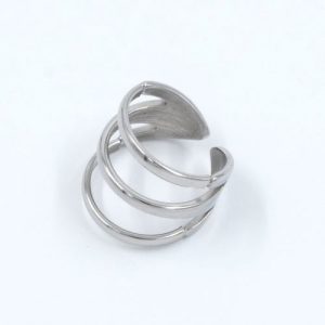 gynaikeio-daxtilidi-asimi-atsali-triplo-sxedio silver stainless steel ring jewelry