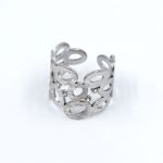 gynaikeio-daxtlidi-asimi-atsali-me-monterno-sxedio ring silver stainless steel jewelry