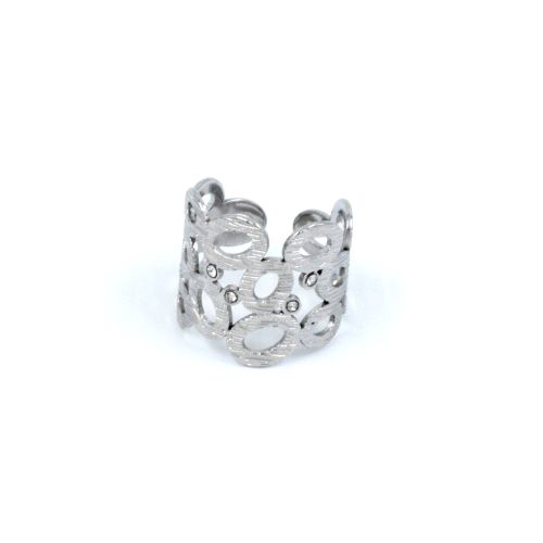 gynaikeio-daxtlidi-asimi-atsali-me-monterno-sxedio stainless steel ring jewelry silver