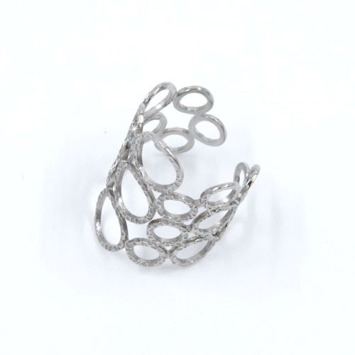 gynaikeio-daxtlidi-asimi-atsali-me-sxedio-kyklous ring silver stainless steel jewelry