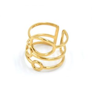 gynaikeio-daxtlidi-xryso-atsali-me-monterno-sxedio golden ring stainless steel jewelry