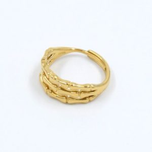 gynaikeio-daxtlidi-xryso-atsali-me-monterno-sxedio golden ring stainless steel jewelry