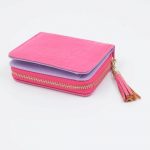 gynaikeio-portofoli-roz-kroko-sxedio-mikro pink wallet accessories