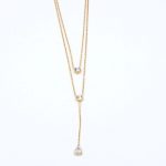 gynaikeio-kolie-triplo-me-stras-se-monterna-grammi golden necklace stainless steel jewelry